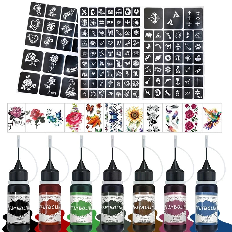 Temporary Tattoo Gel Kit