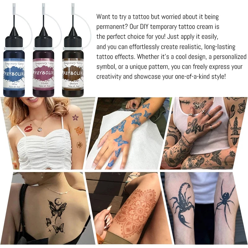 Temporary Tattoo Gel Kit