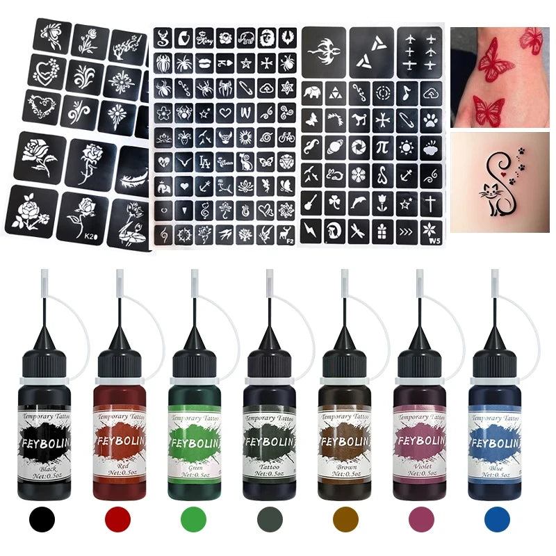 Temporary Tattoo Gel Kit