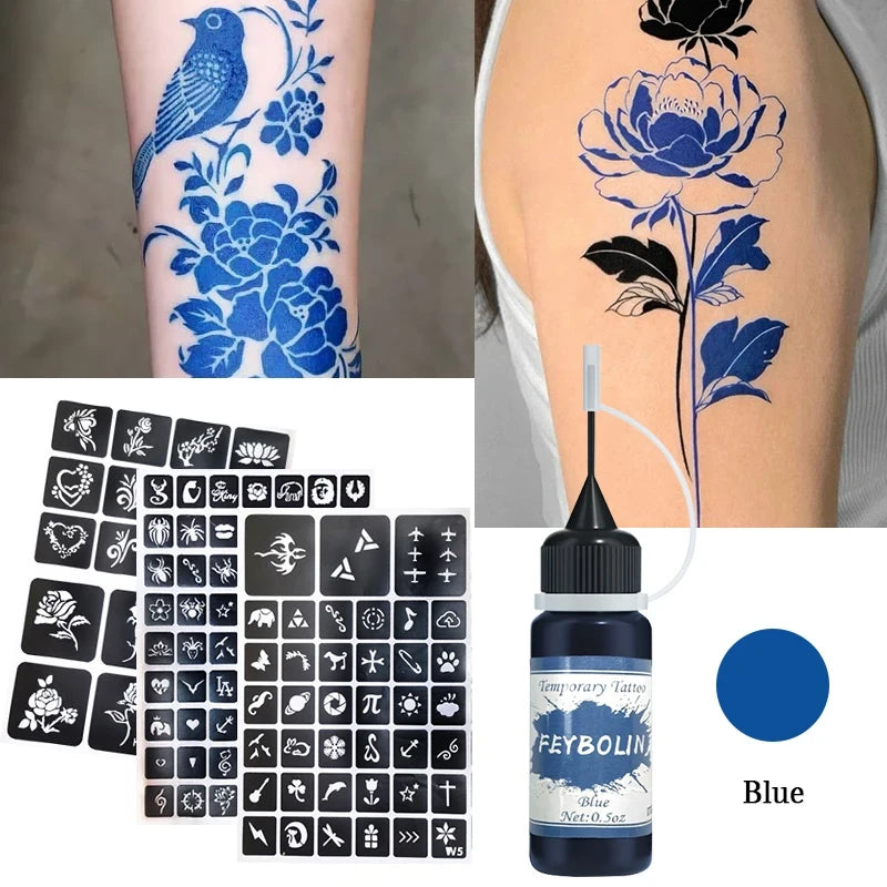Temporary Tattoo Gel Kit