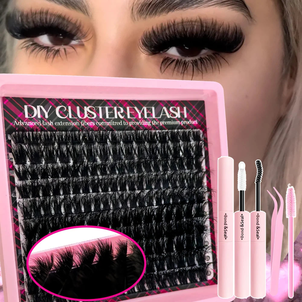 D Curl Cluster Eyelash Extensions